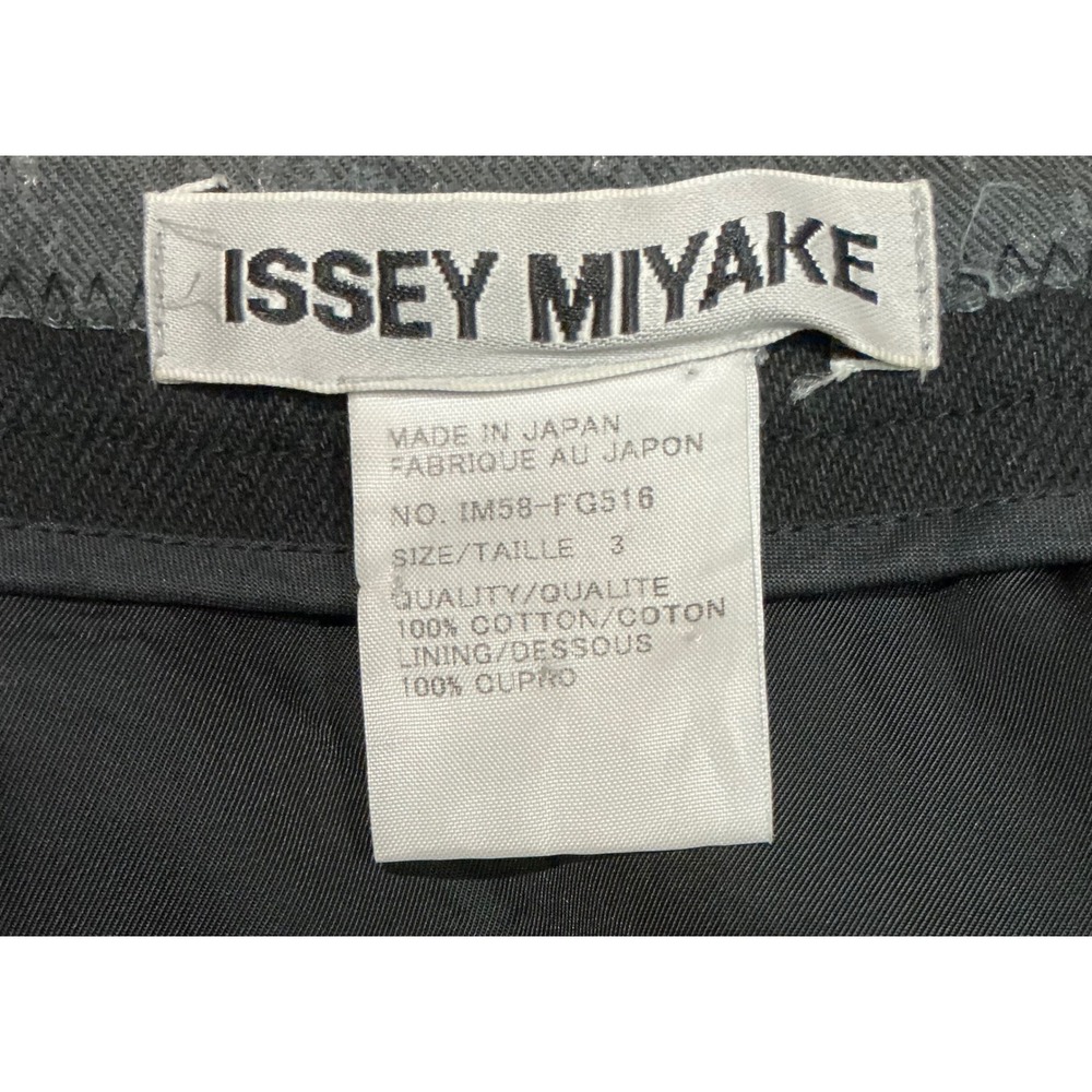 Issey Miyake Vintage 90s Y2K Avant Garde Asymmetrical Skirt Black Grey M 6 / 8 - Picture 4 of 4